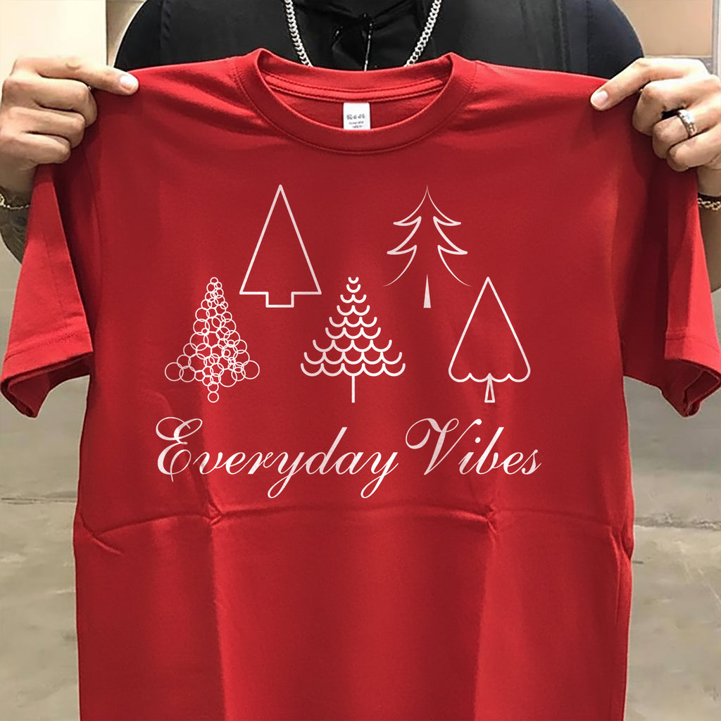 EVERVIBE Unisex Soft Cotton Printed T-Shirt for Men & Women | “Everyday Vibes.” Minimal Aesthetic Graphic Tee | Half Sleeve Round Neck Casual Wear